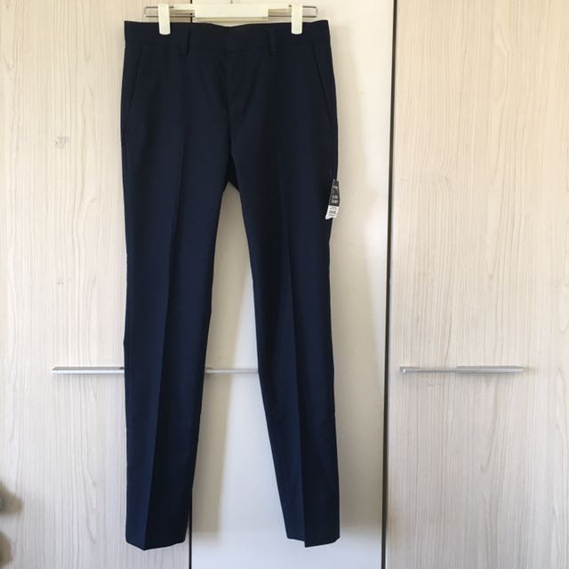 Topman Smart Casual Navy Pants Men S Fashion Men S Bottoms On