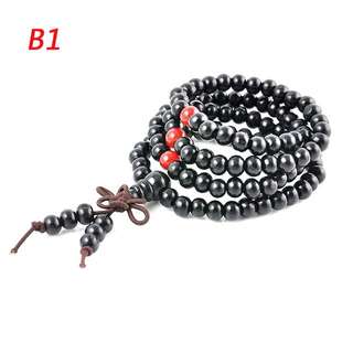 Buddha beads/ mala bracelet necklace w box