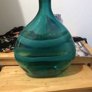 Large turquoise vase