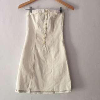 Tube Dress Broken White