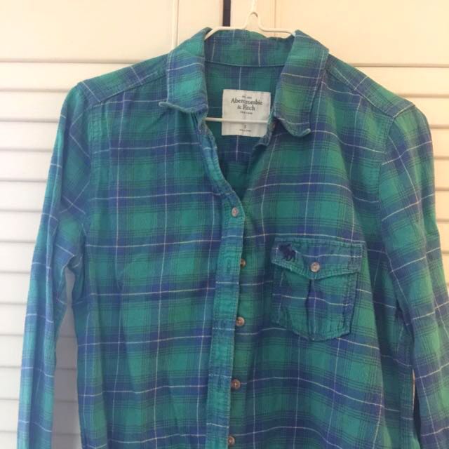 abercrombie and fitch flannel jacket