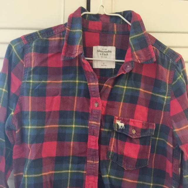 Red Checkered Flannel Shirt 