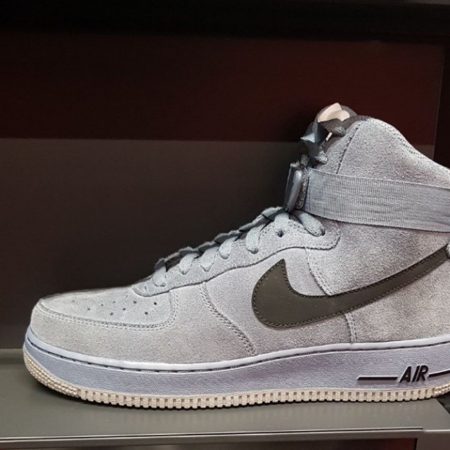 Nike Air Force 1 grey Velvet, Men's 