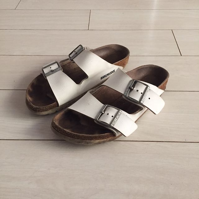 white birkenstocks size 38