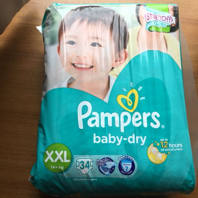 pampers xxl size diapers