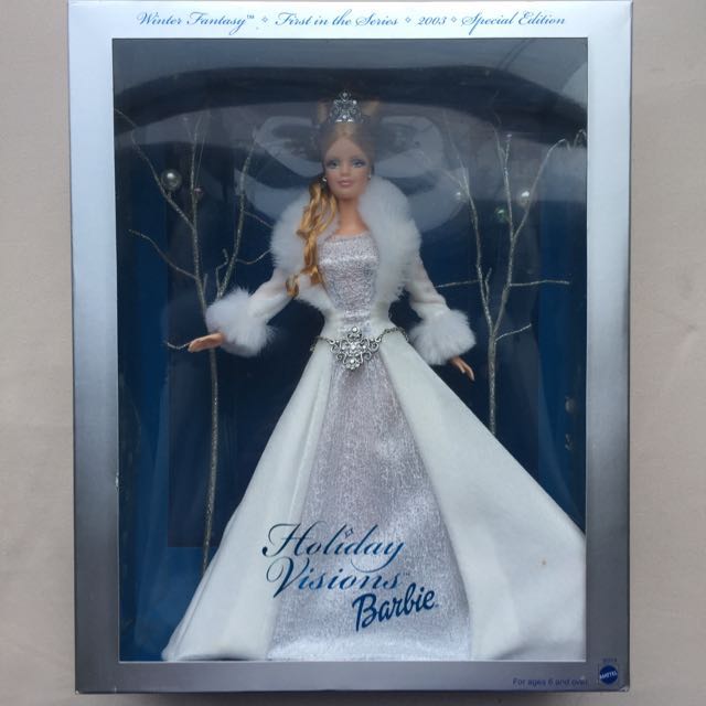 2003 winter fantasy holiday visions barbie