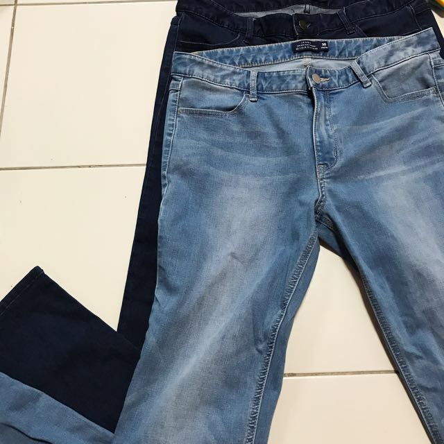 Giordano Mid rise slim tapered jeans 