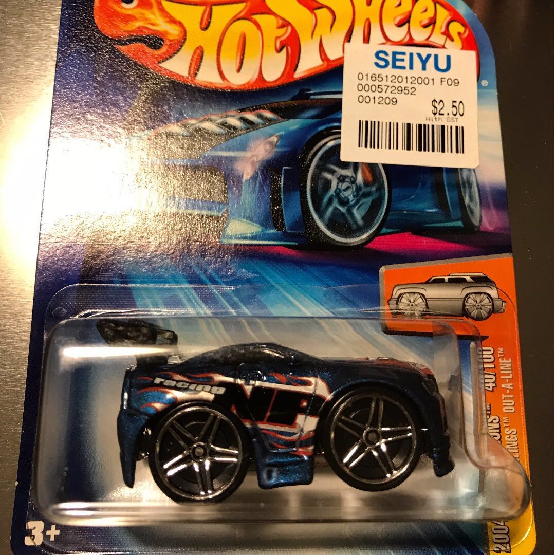 hot wheels out a line