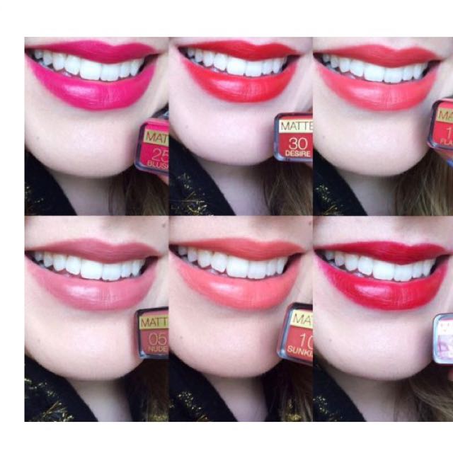 max factor matte lipstick