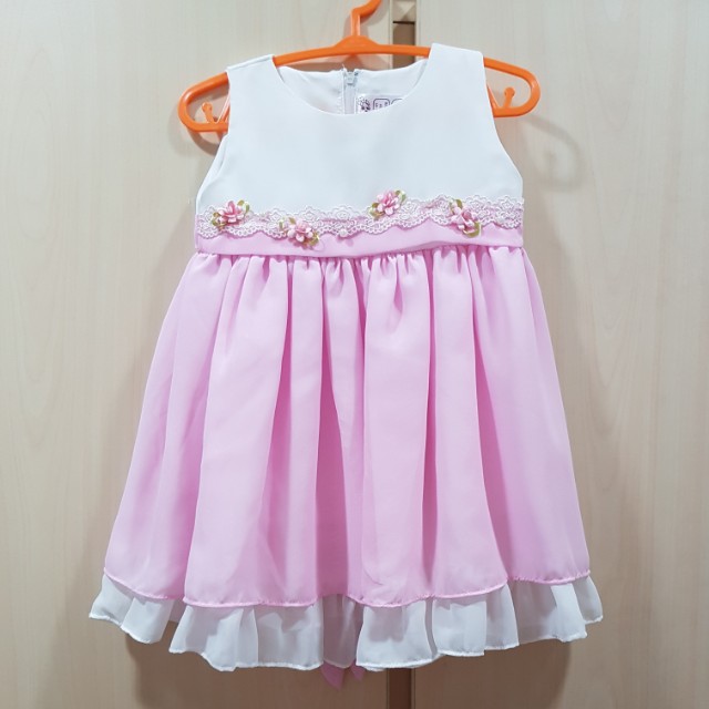 pastel pink flower girl dresses
