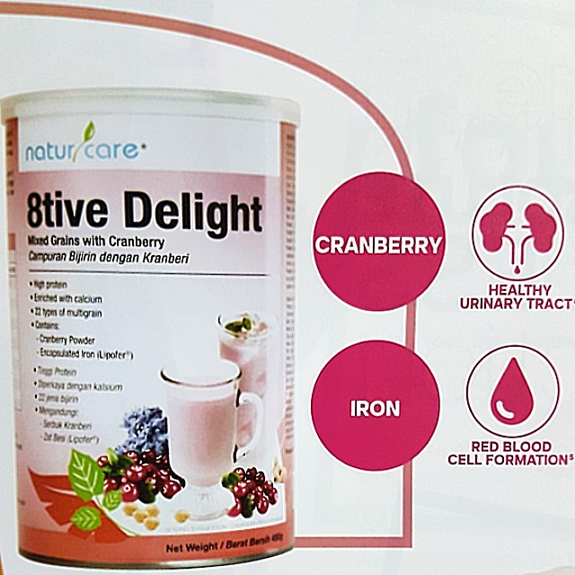 Tupperware NaturCare 8tive Delight 450g, Health & Nutrition, Health ...