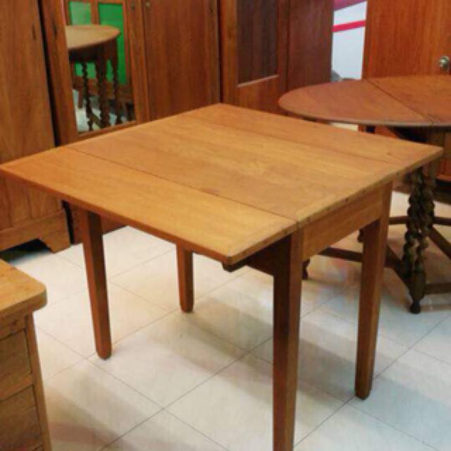 Vintage Dining Table Burma Teakwood Antiques Antique Furniture Photo