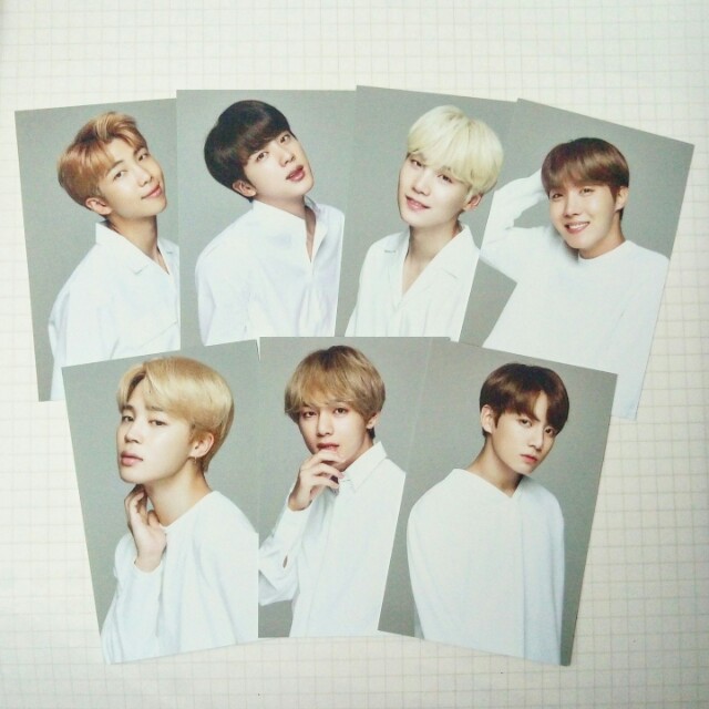 Vt X Bts Official Photo Cards From The Tooth Brush Depop