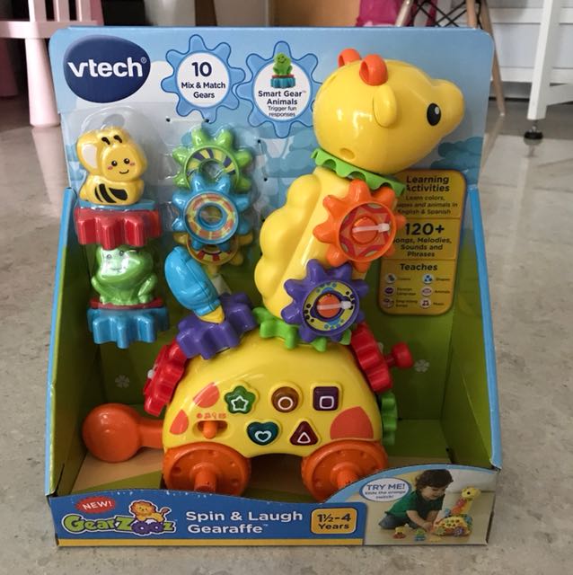vtech spin and laugh gearaffe