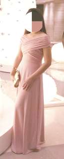 Karimadon pastel pink long gown
