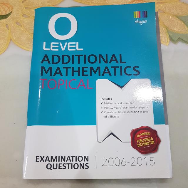 Additional Math Topical Book shinglee Hobbies Toys Books Additional math topical book shinglee hobbies toys books