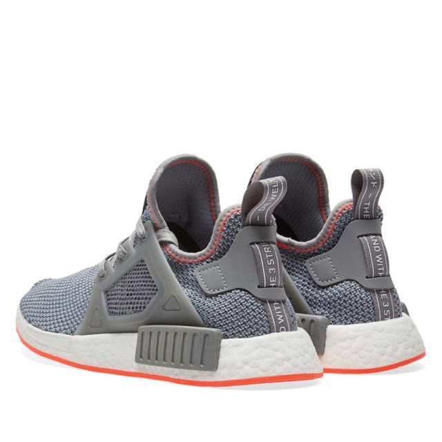 Adidas nmd xr1 grey top solar red
