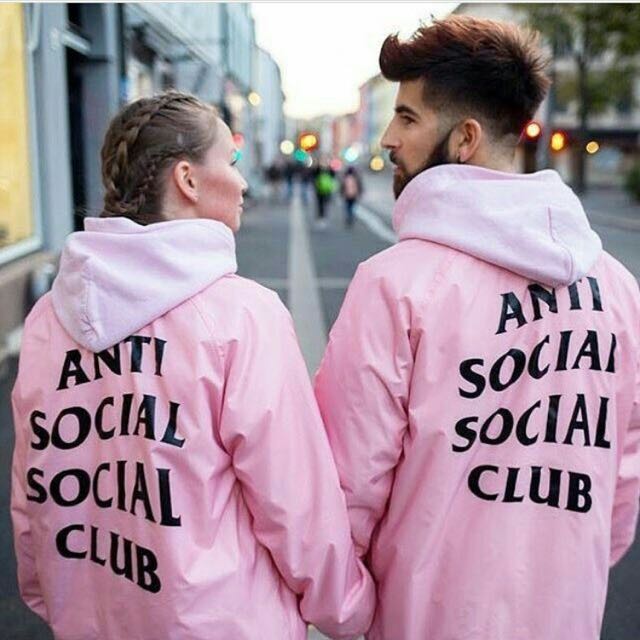 Anti social social discount club pink windbreaker