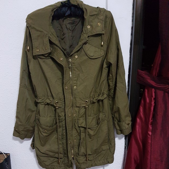 army green parka jacket