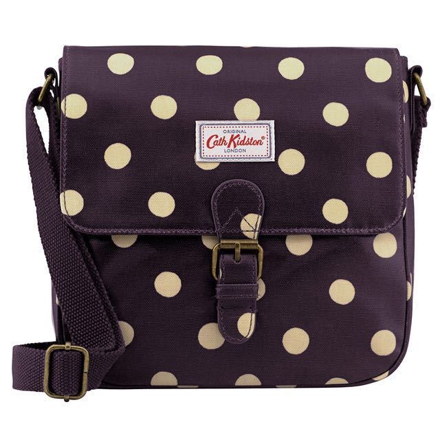 Authentic Cath Kidston Purple Button Spot Mini Satchel Women s Fashion Bags Wallets Purses Pouches on Carousell