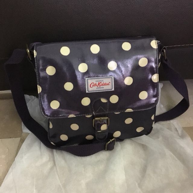 cath kidston purple spot bag