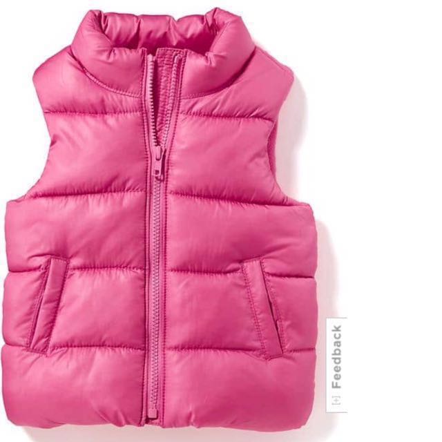 Bn Old Navy Toddler Girl Pink Winter Jacket 3t Babies Kids Girls Apparel On Carousell