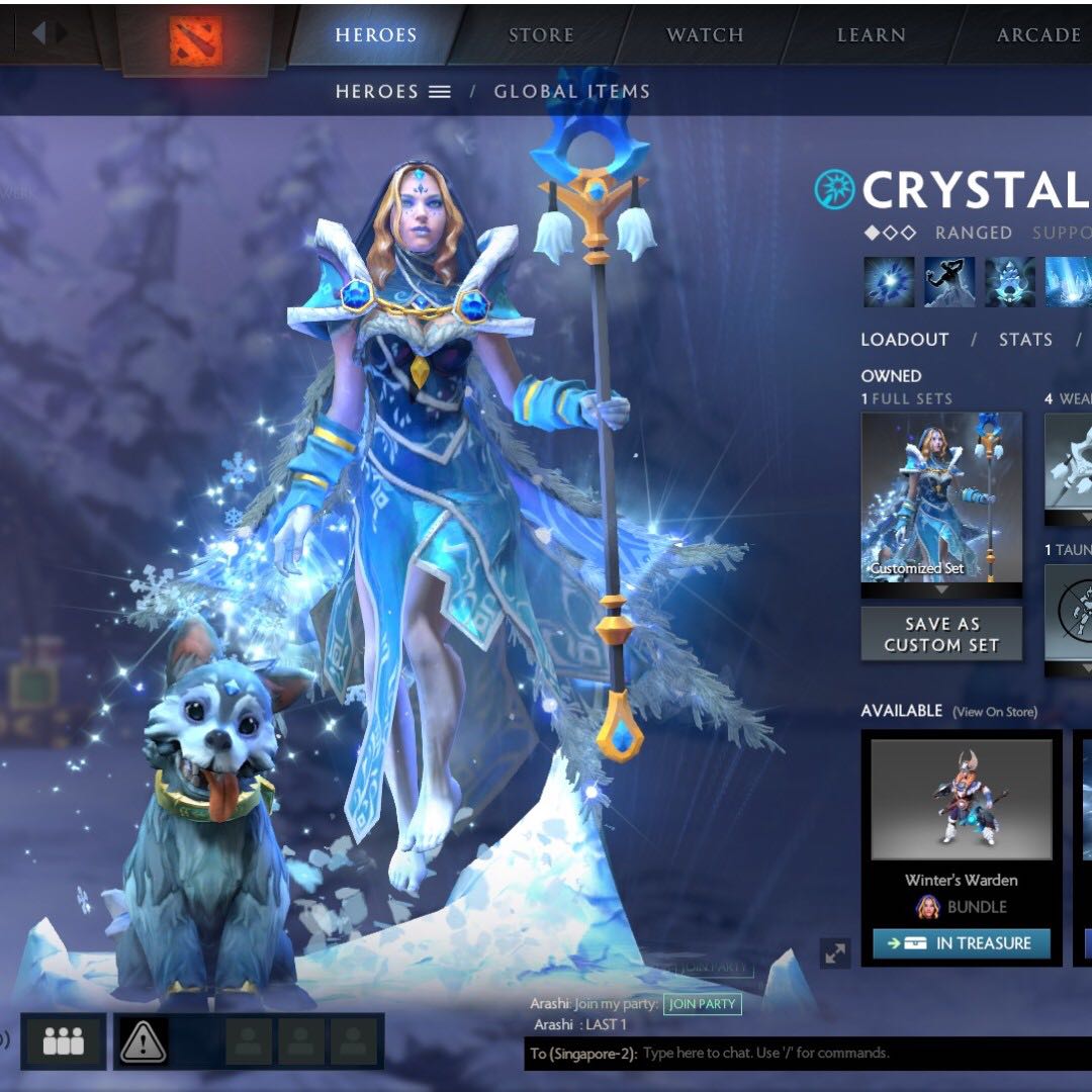 Dota 2 Crystal Maiden S Arcana Toys Games Video Gaming Gaming
