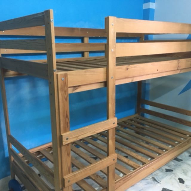 Double deck bed frame, Furniture & Home Living, Furniture, Bed Frames
