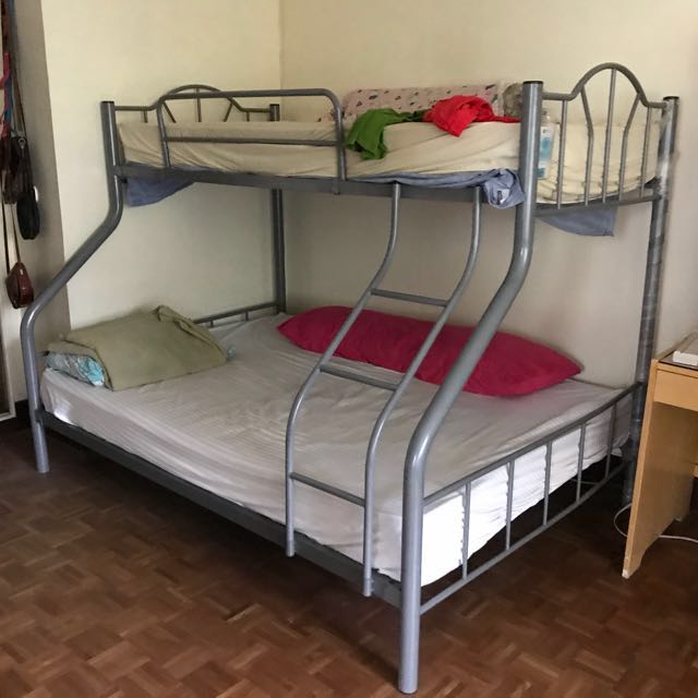 Double Deck Plus Queen Size Bed Dew Foam, Babies & Kids, Baby Nursery