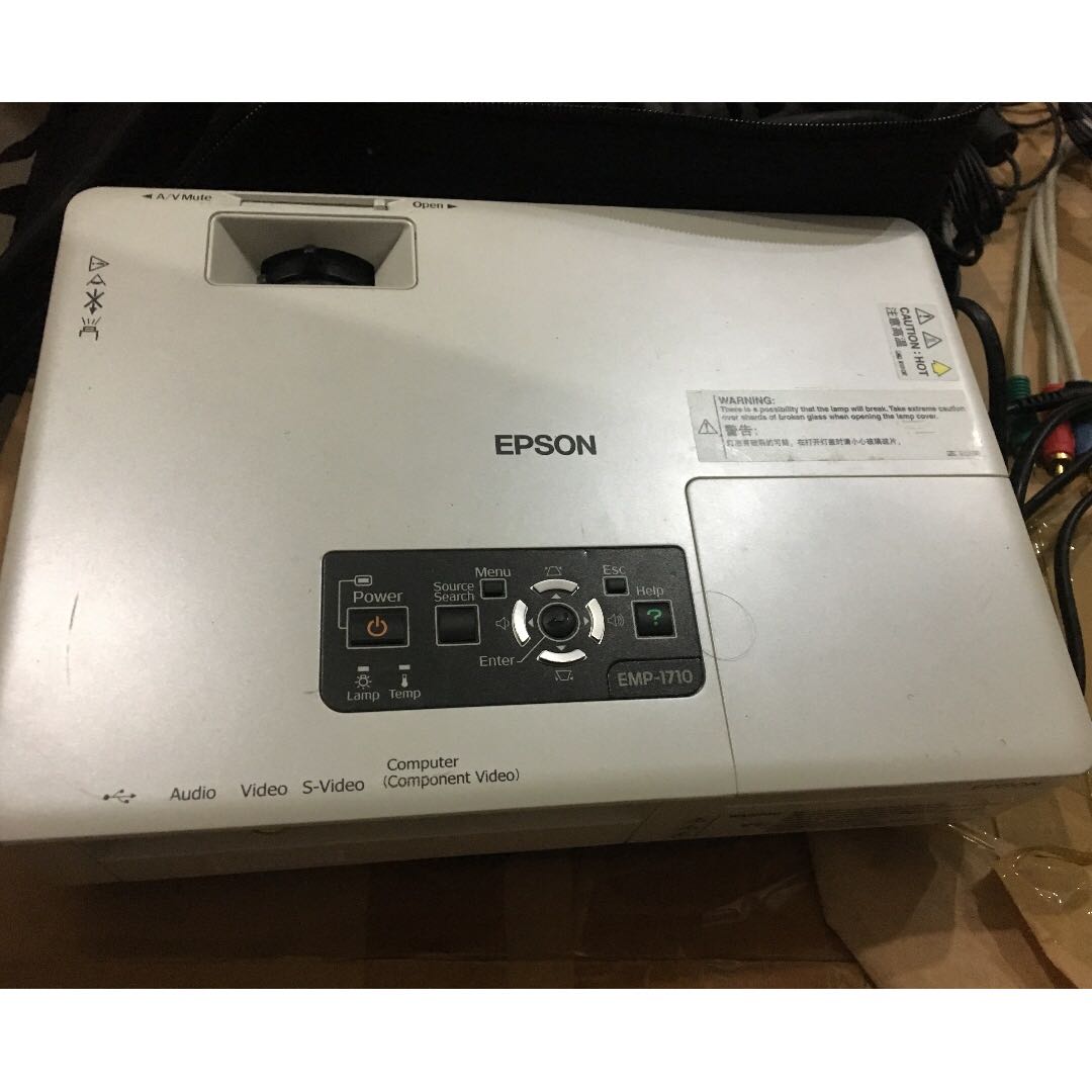 EPSON Projector EMP-1710, TV & Home Appliances, TV & Entertainment ...