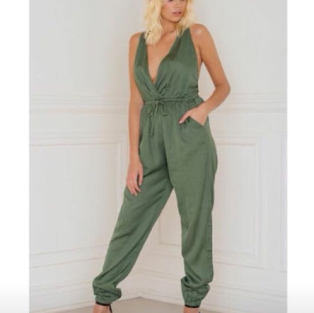 khaki jumpsuit australia