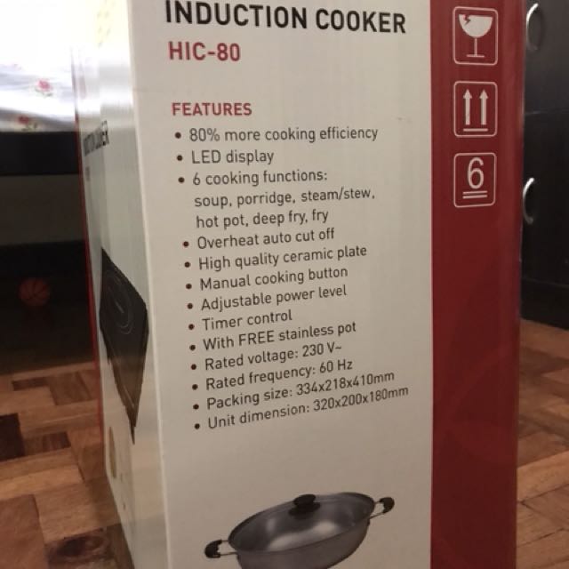 Hanabishi Induction Cooker Hic 80 With Free 1 Stainless Pot