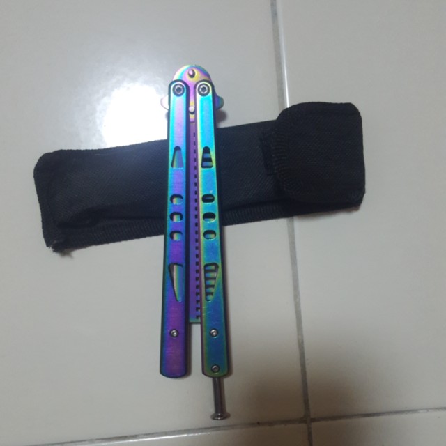 Butterfly Knife Comb Rainbow Sports Sports Games Equipment On Carousell