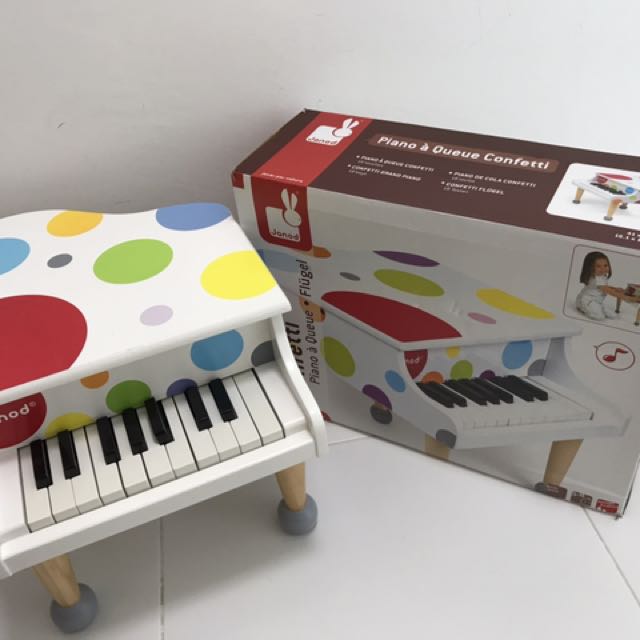 Janod confetti wooden discount grand piano
