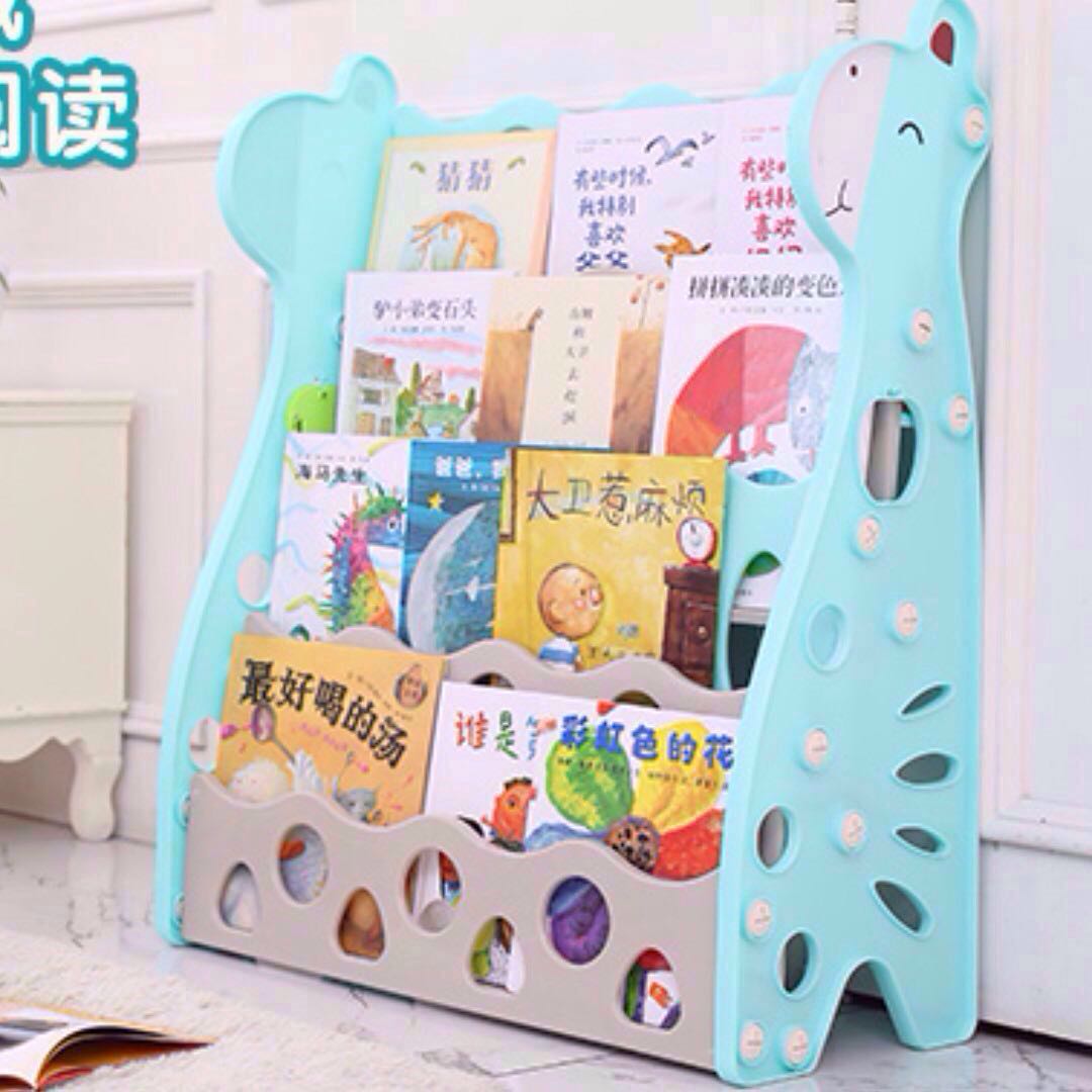 Kids Bookshelf 4 Tier / Book Rack, Furniture & Home Living, Furniture ...