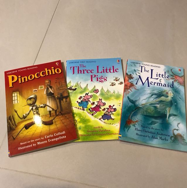 Books　Hobbies　Last　Pinocchio(A　Mermaid,　Toys,　set　Carousell　of　books),　Little　Set)The　Three　on　Little　Books　Magazines,　The　Pigs　Children's