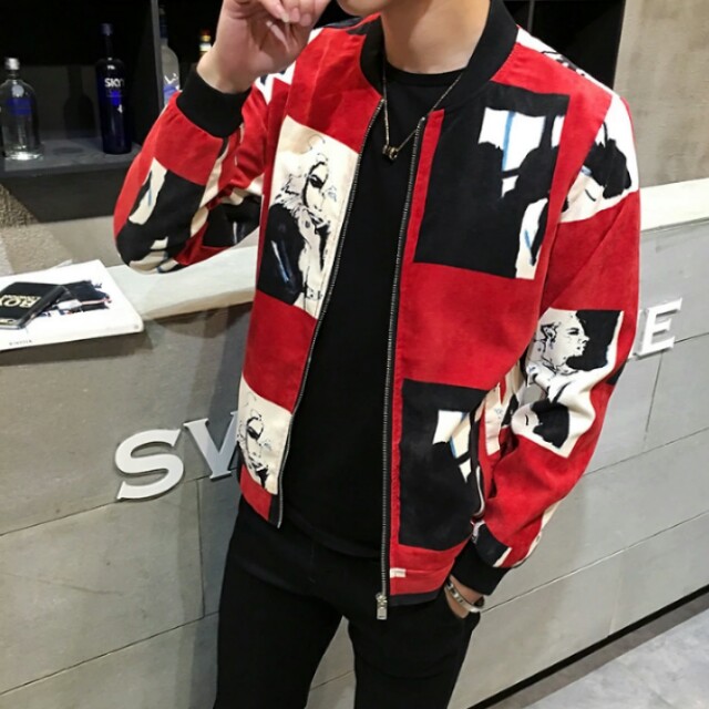 Men's floral best sale bomber jackets