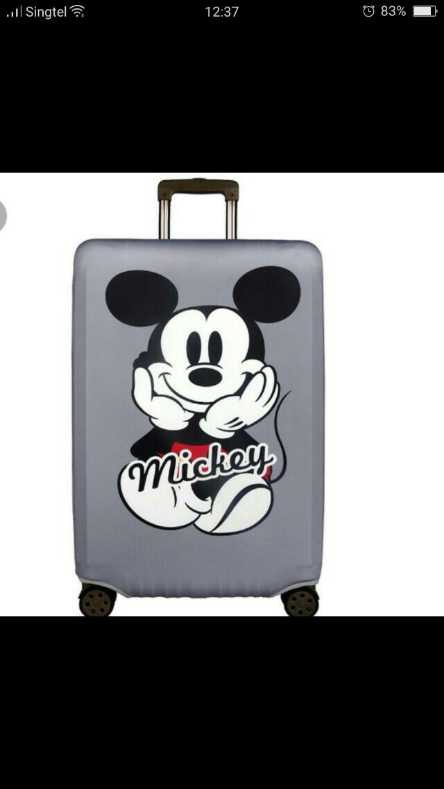 mickey mouse luggage cover
