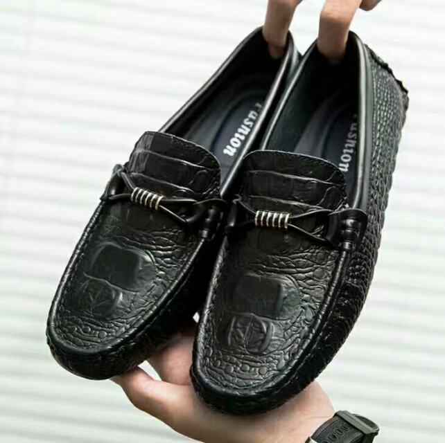 alligator skin loafers