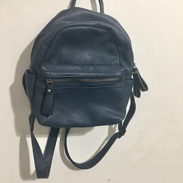 Parisian Black Leather Backpack, Women's Fashion, Bags & Wallets, Backpacks  on Carousell
