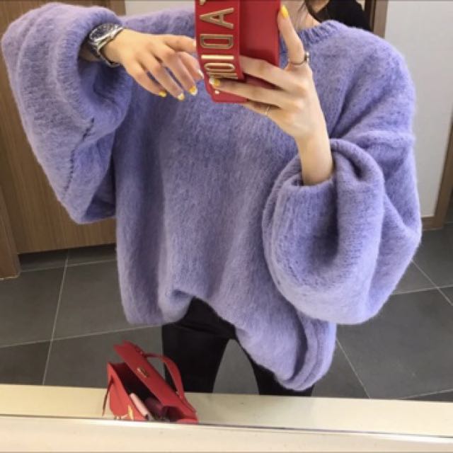 Purple oversized sweater