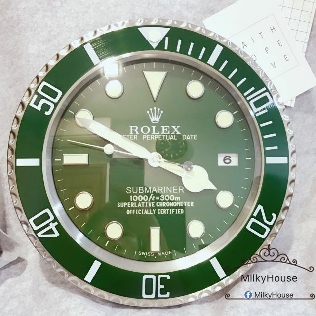 Rolex Submariner Hulk Wall clock