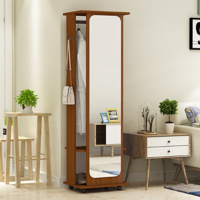 Clothes hanger with mirror hot sale
