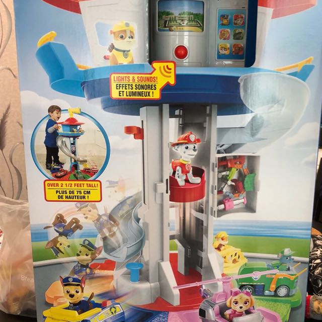 paw patrol lookout tower spin master