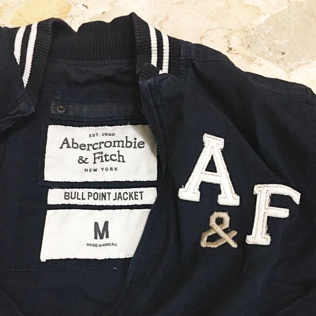 abercrombie varsity jacket