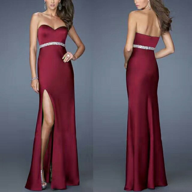 tube evening gowns