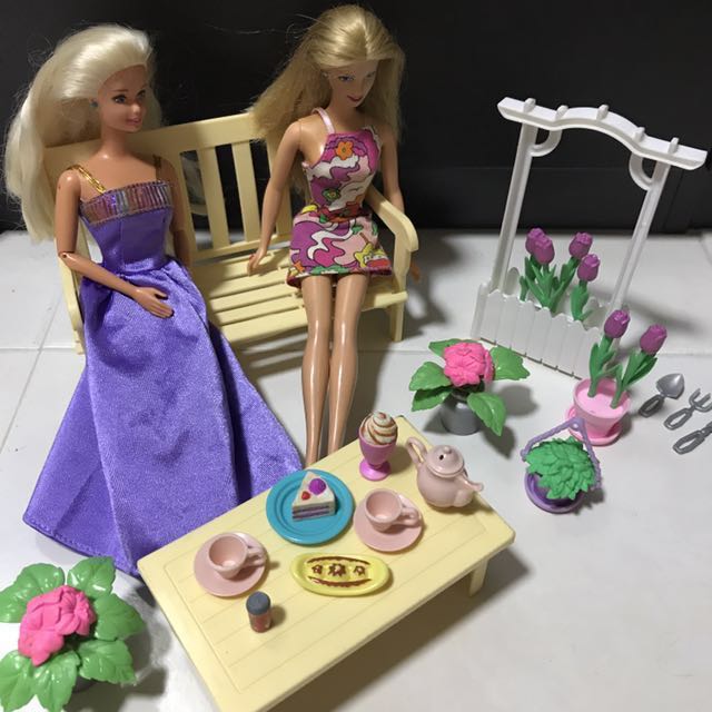 barbie garden set