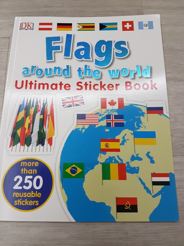 [Brand New] Flags around the world (Sticker Book) DK (Sold out