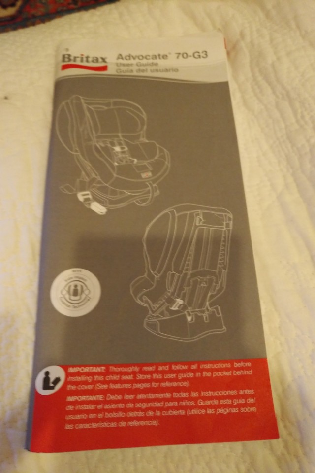 Britax advocate 70 g3 manual hotsell