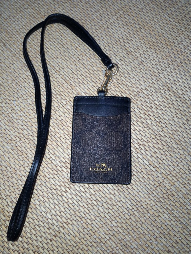 COACH LANYARD ID CARD HOLDER, Luxury, Accessories on Carousell